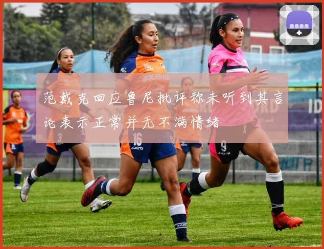范戴克回应鲁尼批评称未听到其言论表示正常并无不满情绪