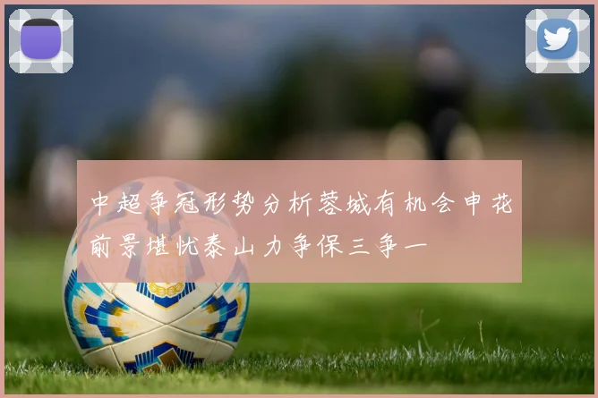 中超争冠形势分析蓉城有机会申花前景堪忧泰山力争保三争一